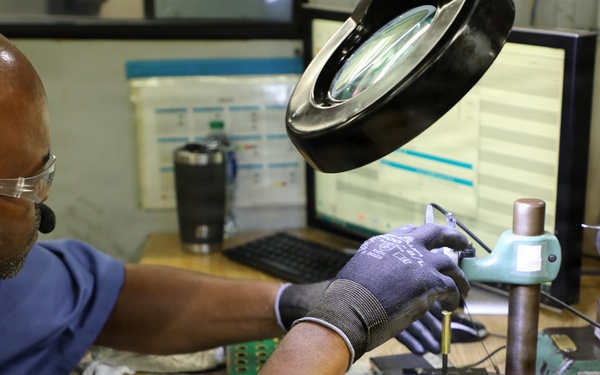 Ammo inspection at Lake City Army Ammunition Plant