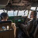 Gen. Spain leads from the cockpit during HC-130J flight at Nellis AFB