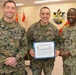 Armed Services Blood Program Presents Certificate of Appreciation to 2nd Maintenance Battalion Leadership