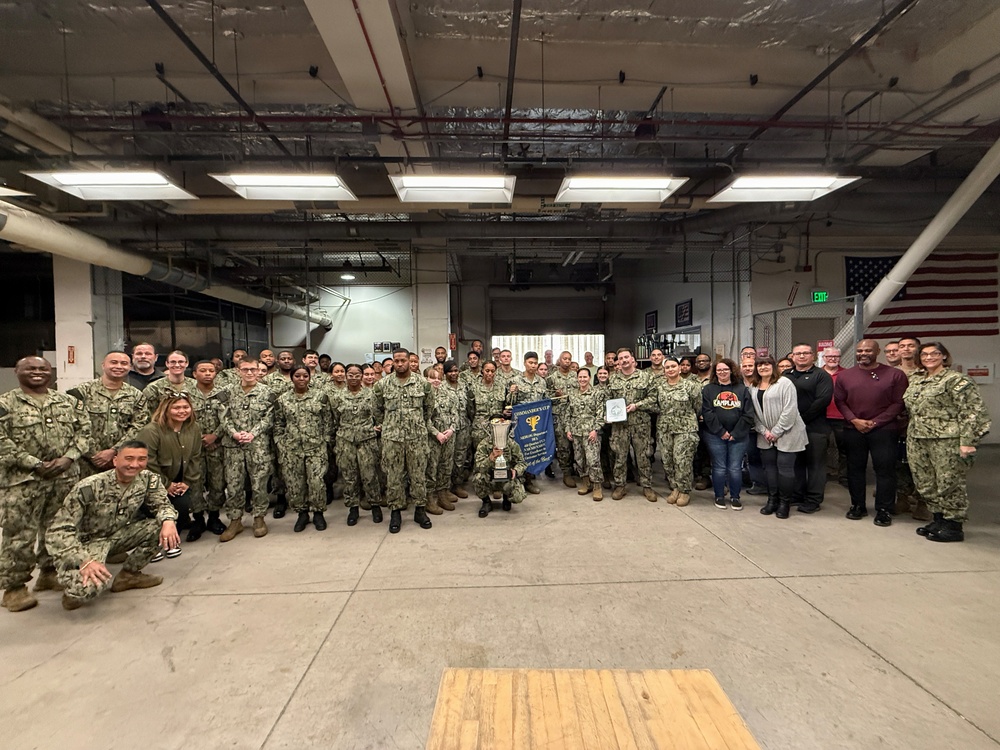 Logistics Department Earns Commander’s Cup for Behind-the-Scenes Work Essential to Patient Care