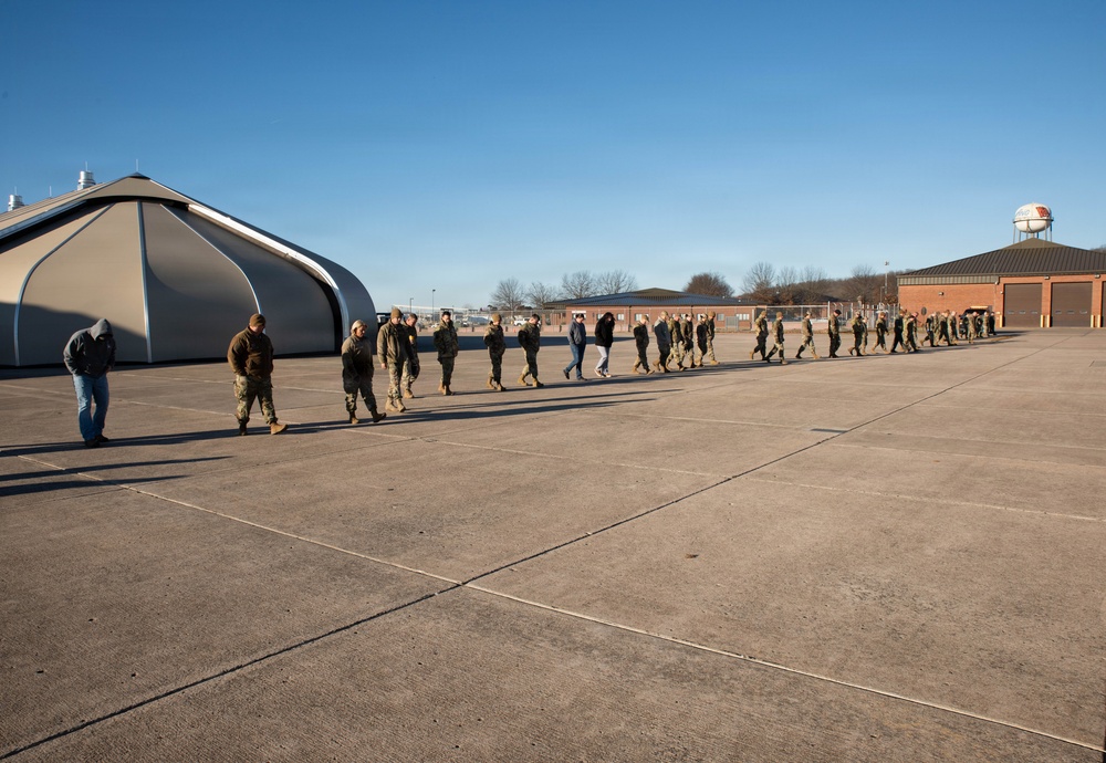 Clearing the Way: Airmen and Civilians Team Up for FOD Walk