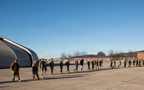 Clearing the Way: Airmen and Civilians Team Up for FOD Walk