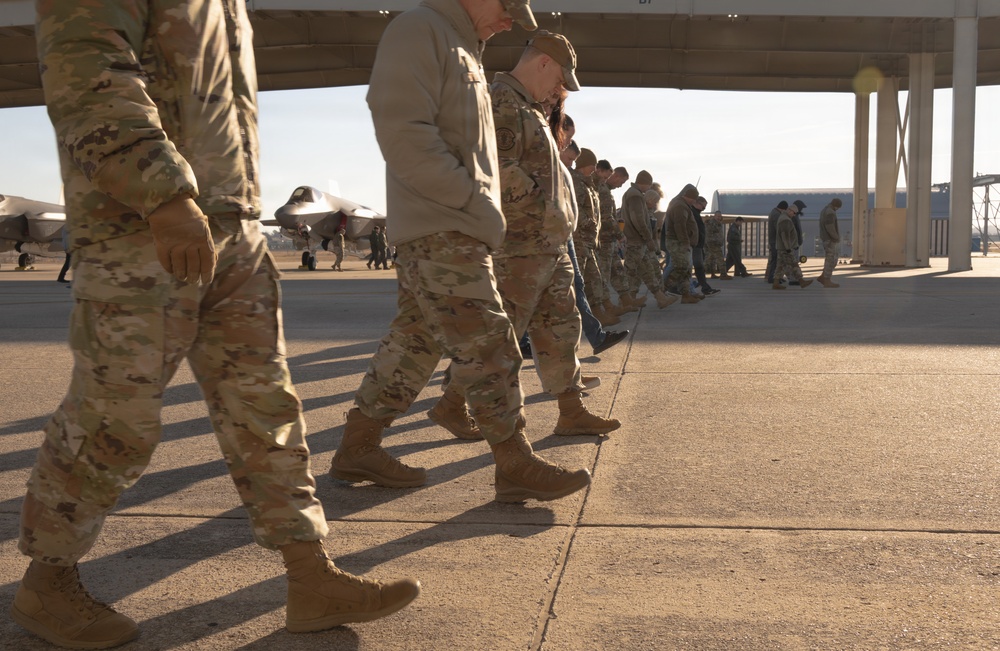 Clearing the Way: Airmen and Civilians Team Up for FOD Walk