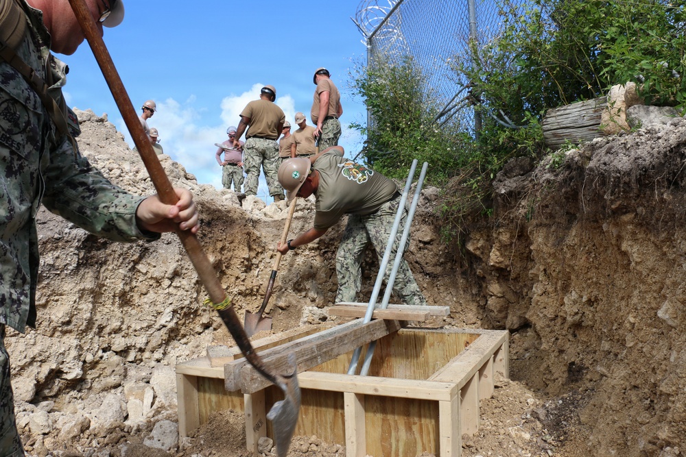 NMCB 133 Builds Polaris Point Access Road