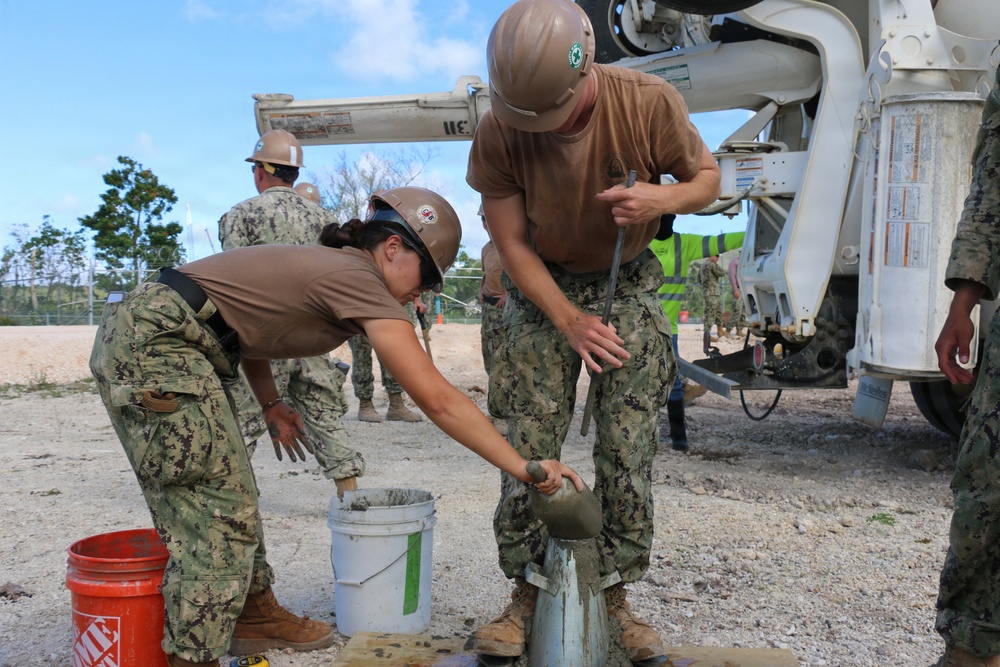 NMCB 133 Builds Polaris Point Access Road