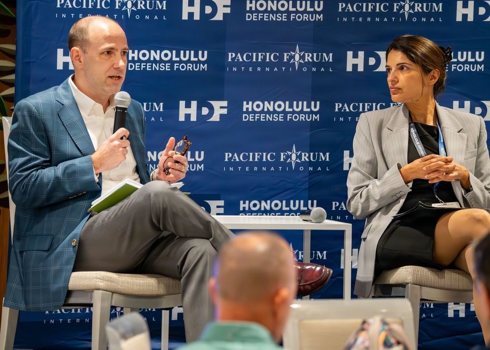 ASA Jordan Gillis speaks at the 2026 Honolulu Defense Forum