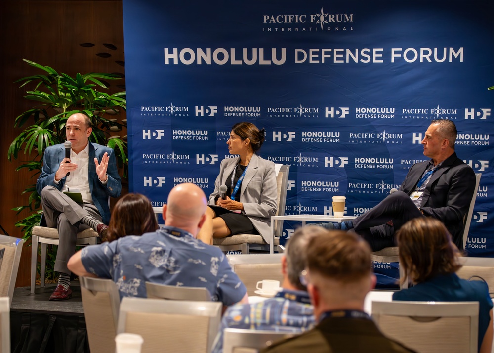 ASA Jordan Gillis speaks at the 2026 Honolulu Defense Forum