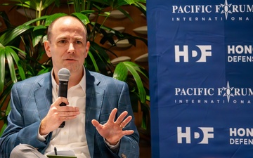 ASA Jordan Gillis speaks at the 2026 Honolulu Defense Forum