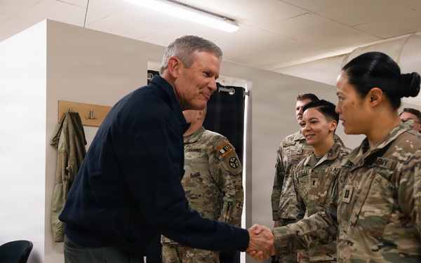 Tennesee Governor Bill Lee Visits 278th ACR Soldiers in Germany