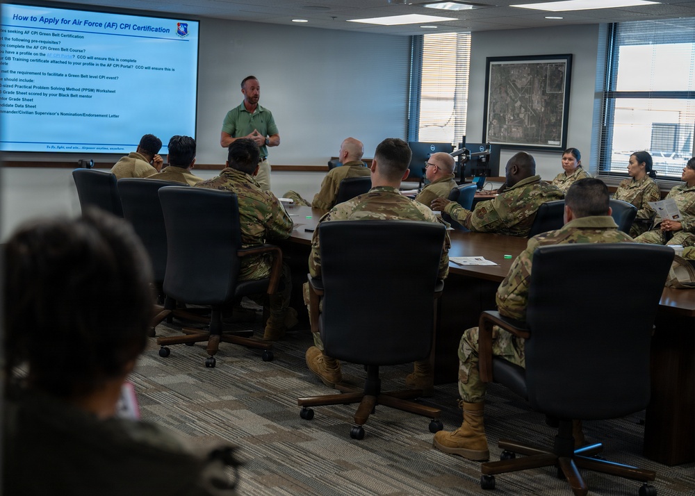 Members of 507th ARW advance process improvement skills through Lean Six Sigma Green Belt training