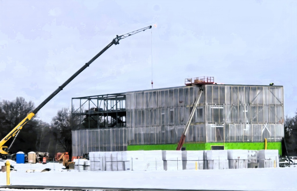 January 2026 construction operations of fiscal year 2024-funded $55.75 million Collective Training Officers Quarters Project at Fort McCoy