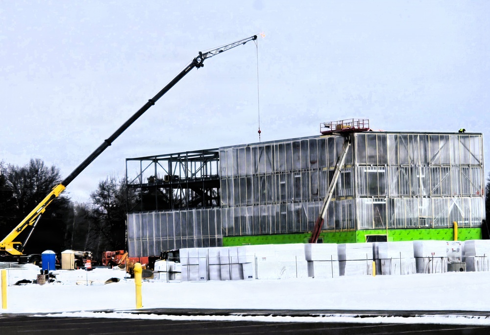 January 2026 construction operations of fiscal year 2024-funded $55.75 million Collective Training Officers Quarters Project at Fort McCoy