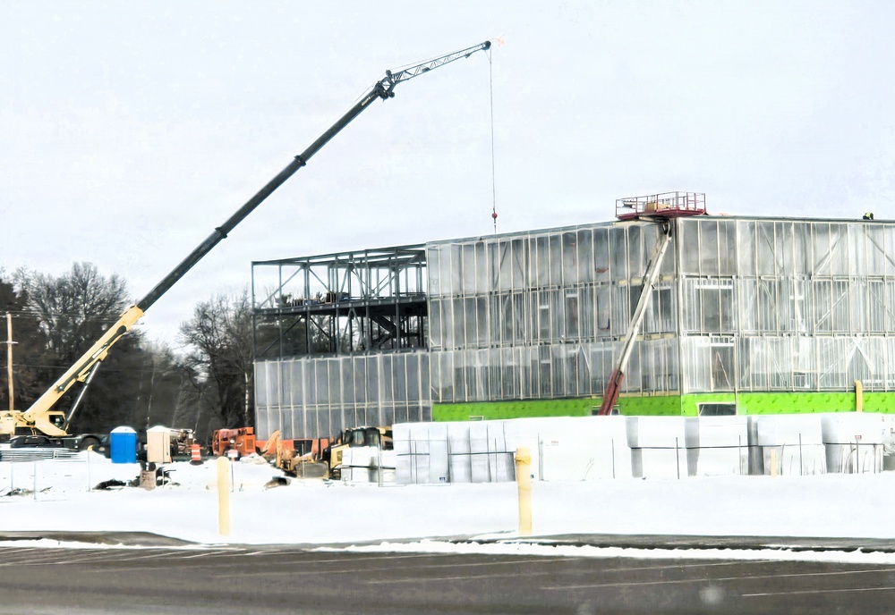 January 2026 construction operations of fiscal year 2024-funded $55.75 million Collective Training Officers Quarters Project at Fort McCoy