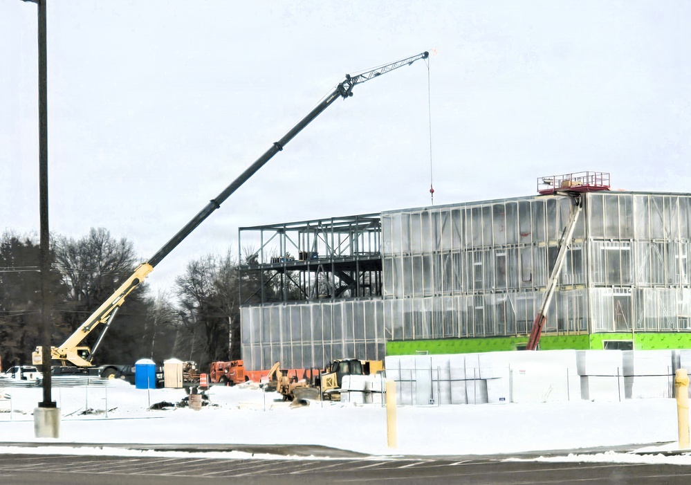 January 2026 construction operations of fiscal year 2024-funded $55.75 million Collective Training Officers Quarters Project at Fort McCoy