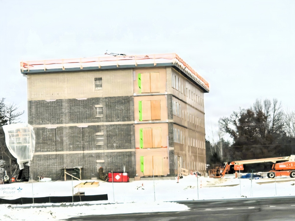 January 2026 construction operations of fiscal year 2024-funded $55.75 million Collective Training Officers Quarters Project at Fort McCoy