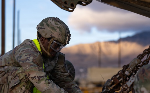 1AD CAB conducts railhead operations