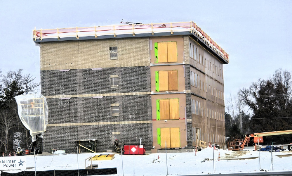 January 2026 construction operations of fiscal year 2024-funded $55.75 million Collective Training Officers Quarters Project at Fort McCoy