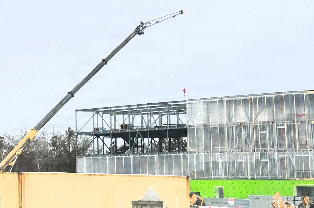 January 2026 construction operations of fiscal year 2024-funded $55.75 million Collective Training Officers Quarters Project at Fort McCoy