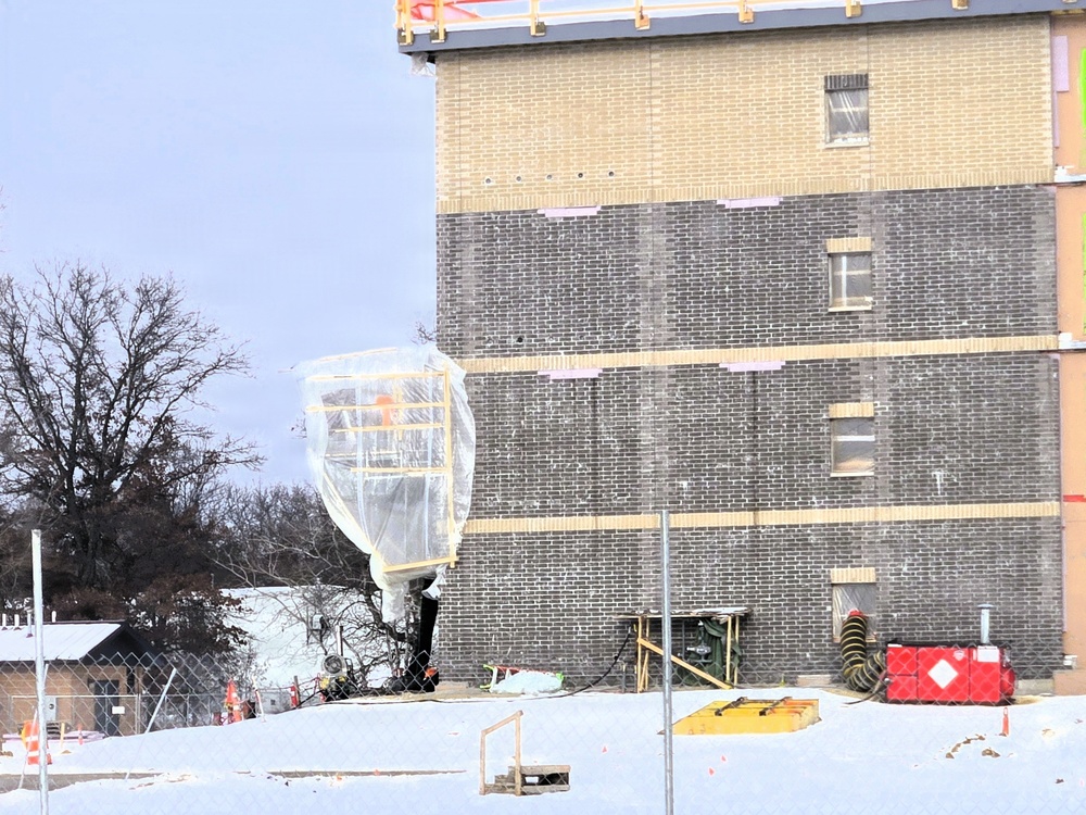 January 2026 construction operations of fiscal year 2024-funded $55.75 million Collective Training Officers Quarters Project at Fort McCoy