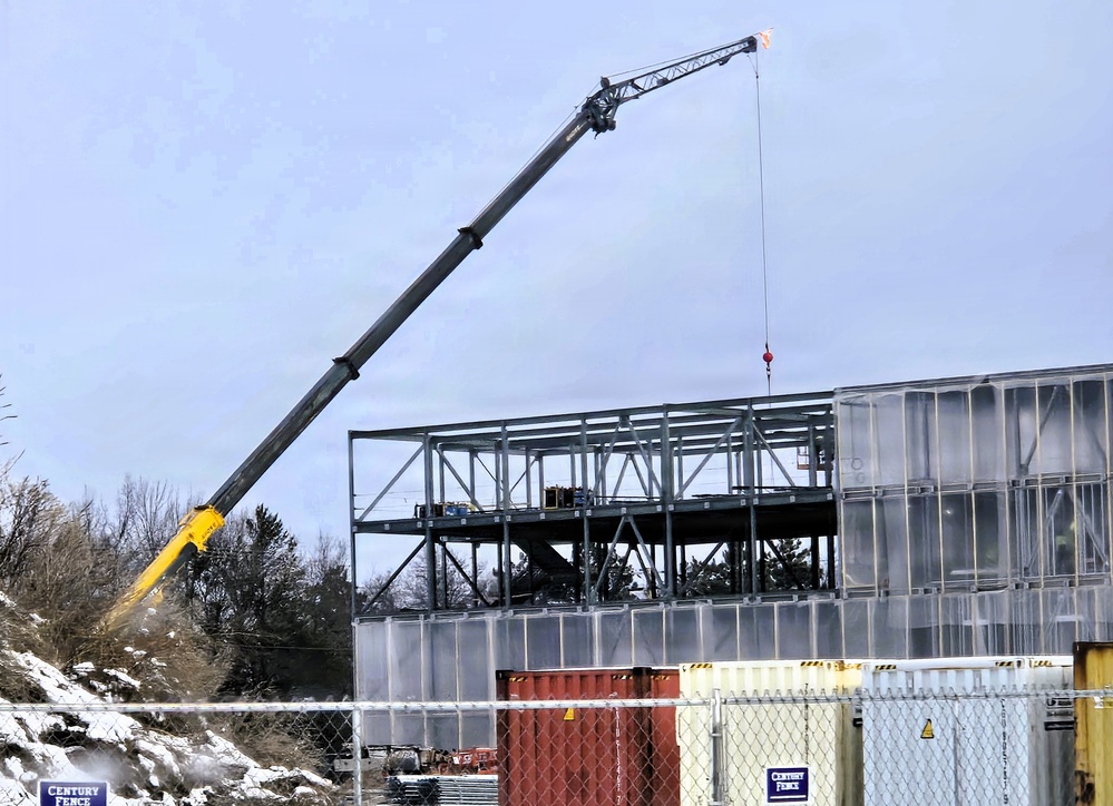 January 2026 construction operations of fiscal year 2024-funded $55.75 million Collective Training Officers Quarters Project at Fort McCoy