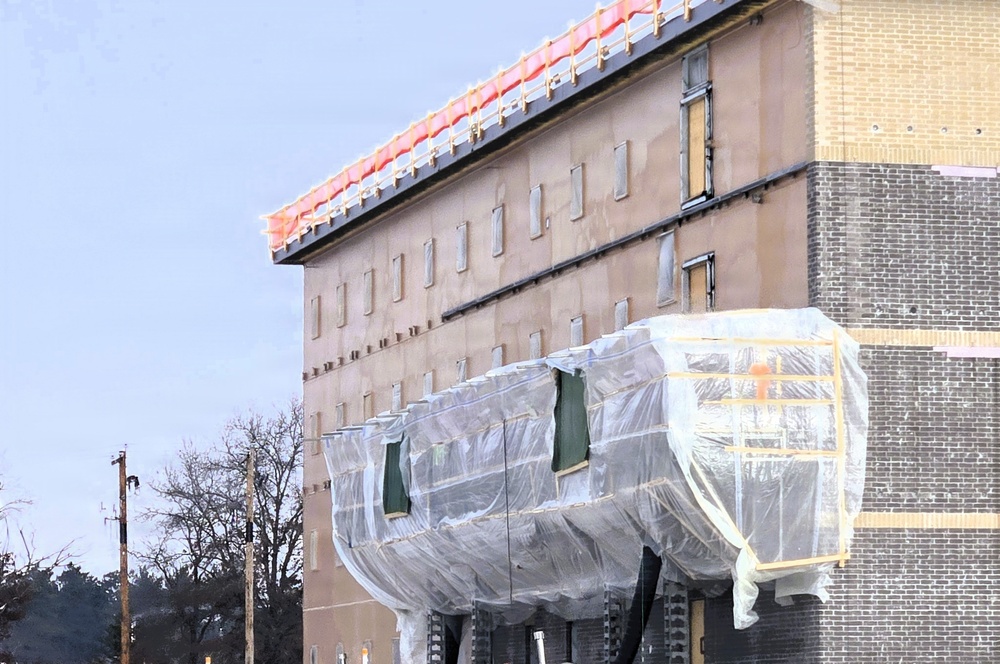 January 2026 construction operations of fiscal year 2024-funded $55.75 million Collective Training Officers Quarters Project at Fort McCoy