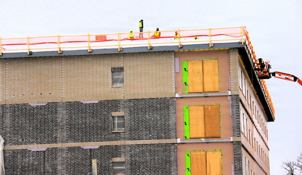 January 2026 construction operations of fiscal year 2024-funded $55.75 million Collective Training Officers Quarters Project at Fort McCoy