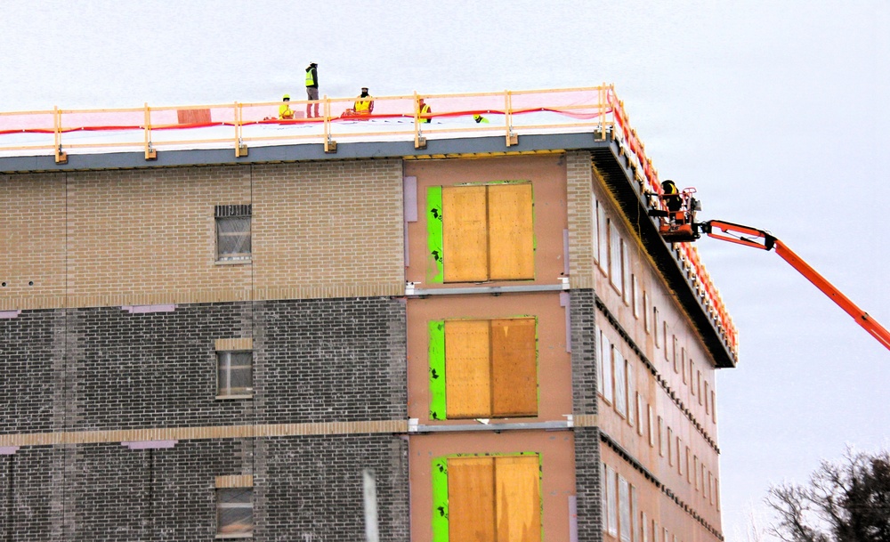 January 2026 construction operations of fiscal year 2024-funded $55.75 million Collective Training Officers Quarters Project at Fort McCoy