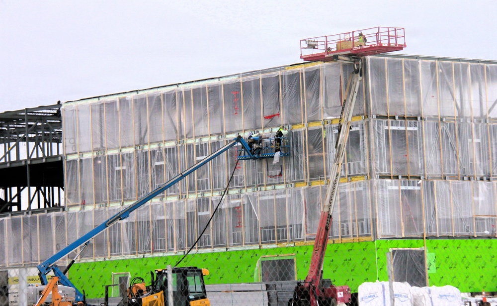 January 2026 construction operations of fiscal year 2024-funded $55.75 million Collective Training Officers Quarters Project at Fort McCoy