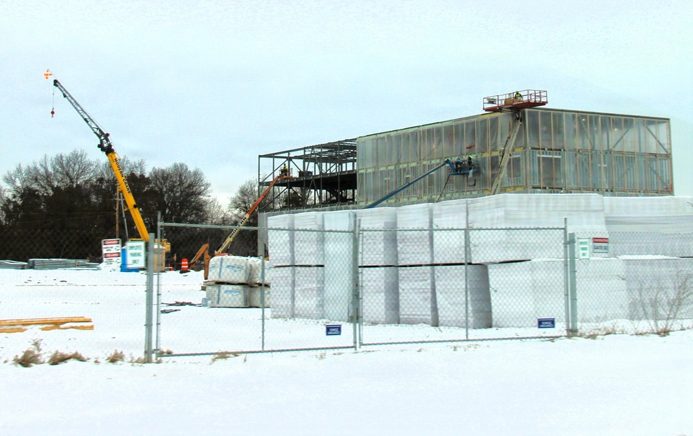 January 2026 construction operations of fiscal year 2024-funded $55.75 million Collective Training Officers Quarters Project at Fort McCoy