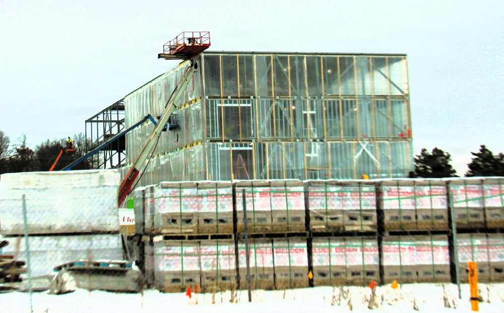 January 2026 construction operations of fiscal year 2024-funded $55.75 million Collective Training Officers Quarters Project at Fort McCoy