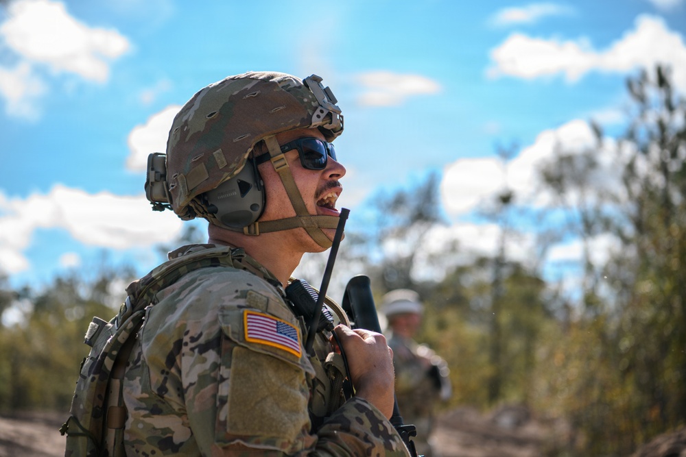 2-124 Infantry Regiment Soldiers conduct squad tactics at CBJTC