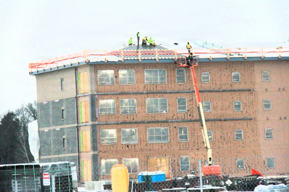 January 2026 construction operations of fiscal year 2024-funded $55.75 million Collective Training Officers Quarters Project at Fort McCoy
