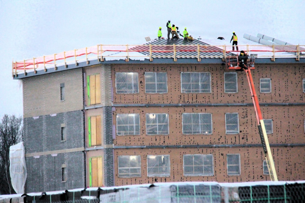 January 2026 construction operations of fiscal year 2024-funded $55.75 million Collective Training Officers Quarters Project at Fort McCoy