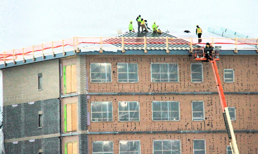 January 2026 construction operations of fiscal year 2024-funded $55.75 million Collective Training Officers Quarters Project at Fort McCoy