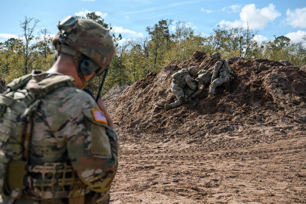2-124 Infantry Regiment Soldiers conduct squad tactics at CBJTC