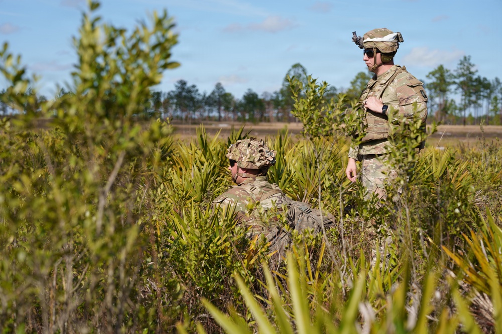 2-124 Infantry Regiment Soldiers conduct squad tactics at CBJTC