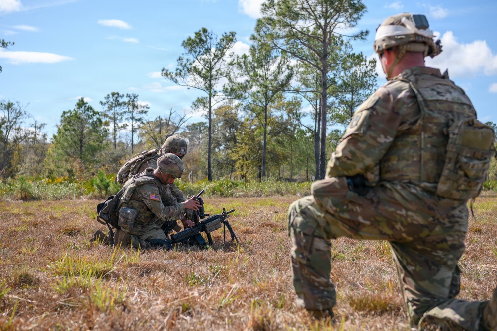 2-124 Infantry Regiment Soldiers conduct squad tactics at CBJTC