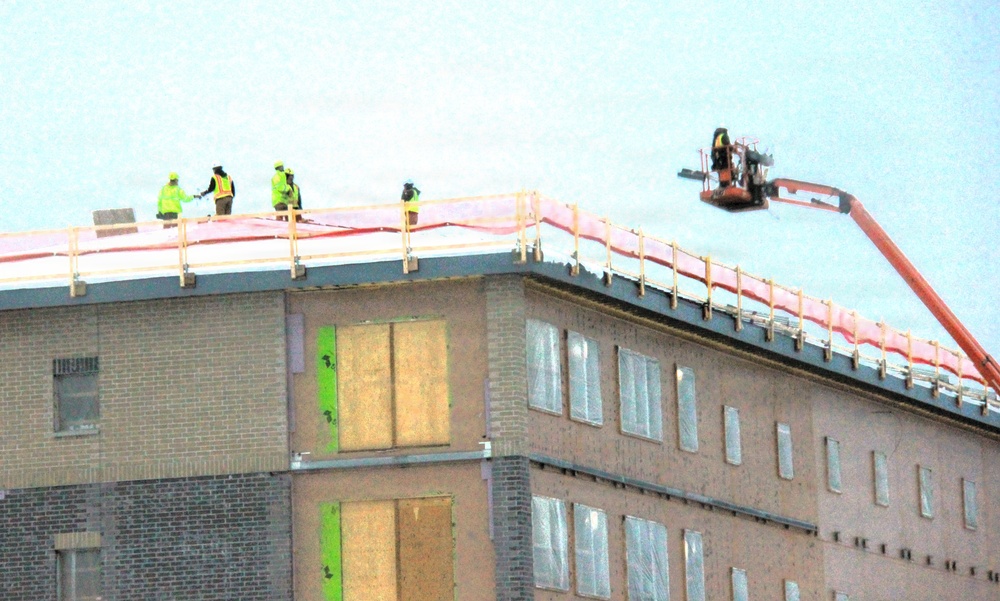 January 2026 construction operations of fiscal year 2024-funded $55.75 million Collective Training Officers Quarters Project at Fort McCoy