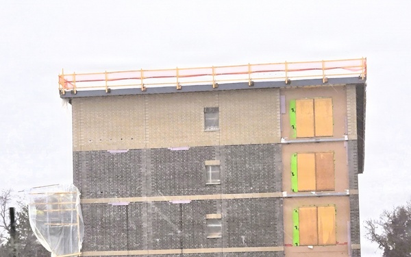 January 2026 construction operations for fiscal year 2024-funded $55.75 million Collective Training Officers Quarters Project at Fort McCoy