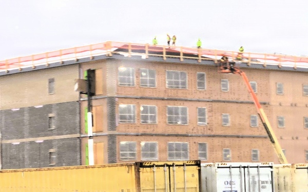 January 2026 construction operations for fiscal year 2024-funded $55.75 million Collective Training Officers Quarters Project at Fort McCoy