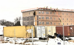 January 2026 construction operations for fiscal year 2024-funded $55.75 million Collective Training Officers Quarters Project at Fort McCoy