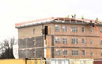 $55.75 million Collective Training Officers Quarters Project at Fort McCoy reaches 40 percent complete