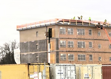 $55.75 million Collective Training Officers Quarters Project at Fort McCoy reaches 40 percent complete