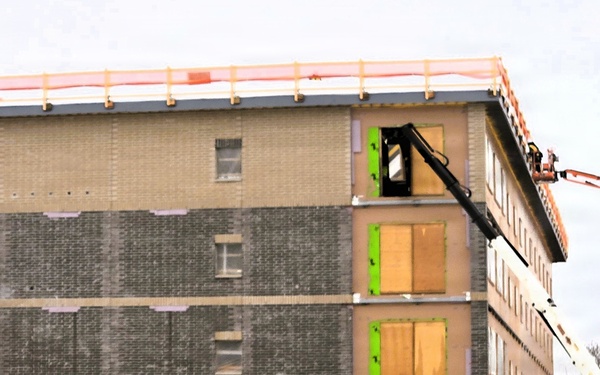 January 2026 construction operations for fiscal year 2024-funded $55.75 million Collective Training Officers Quarters Project at Fort McCoy