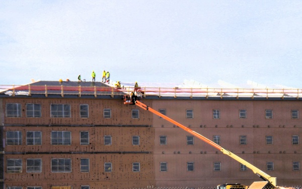 January 2026 construction operations for fiscal year 2024-funded $55.75 million Collective Training Officers Quarters Project at Fort McCoy