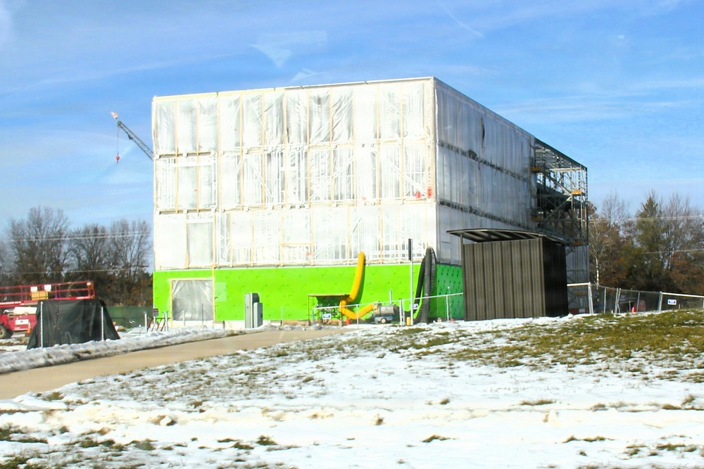 January 2026 construction operations for fiscal year 2024-funded $55.75 million Collective Training Officers Quarters Project at Fort McCoy