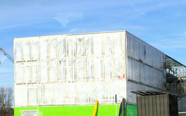 January 2026 construction operations for fiscal year 2024-funded $55.75 million Collective Training Officers Quarters Project at Fort McCoy