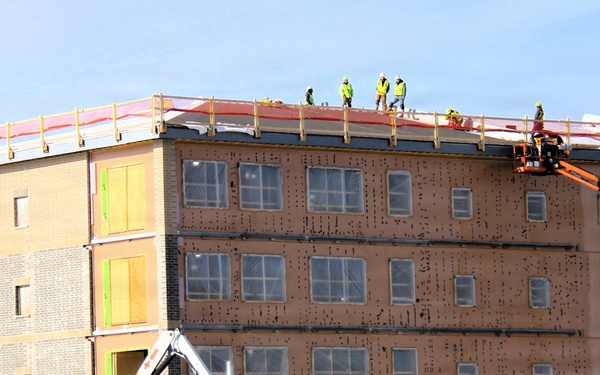 January 2026 construction operations for fiscal year 2024-funded $55.75 million Collective Training Officers Quarters Project at Fort McCoy