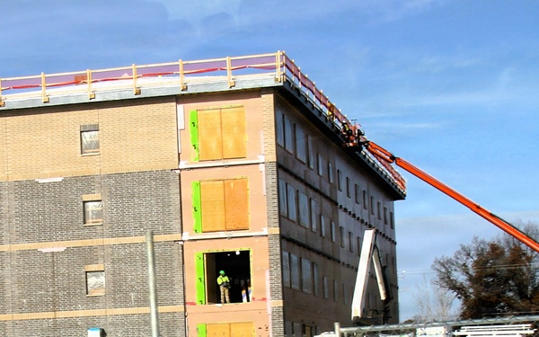 January 2026 construction operations for fiscal year 2024-funded $55.75 million Collective Training Officers Quarters Project at Fort McCoy