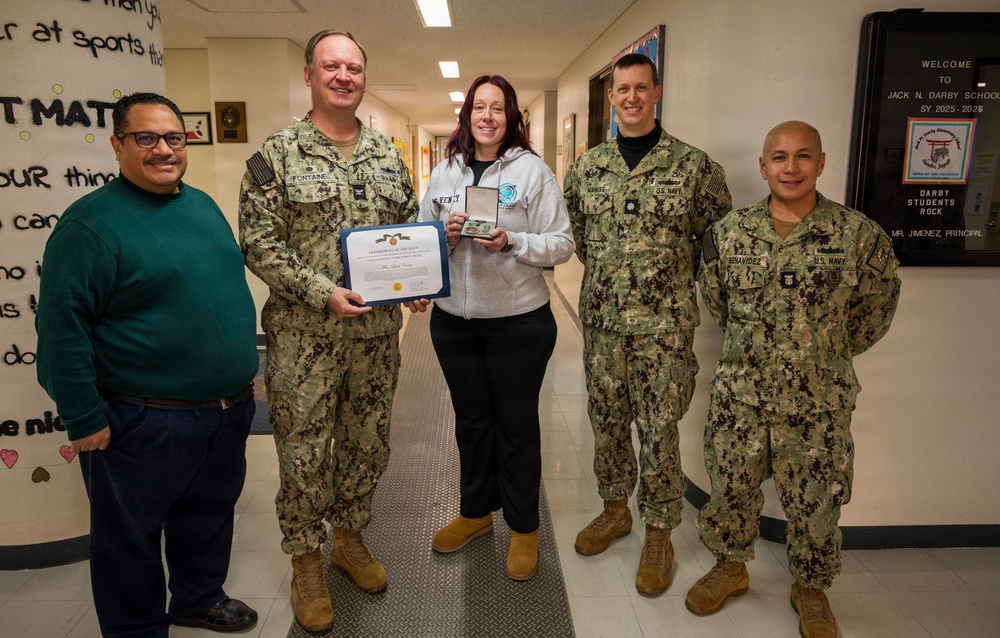 CFAS Hario Village Ombudsman Receives Civilian Service Achievement Medal